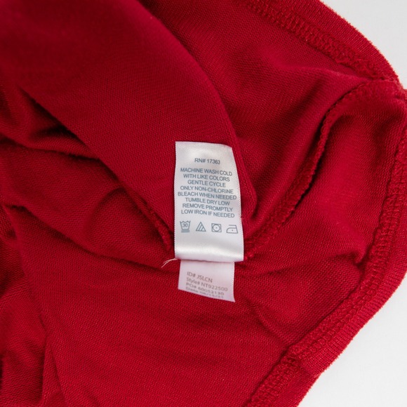 Nautica Mens Red Long Sleeve V‎ Neck T-Shirt Top Soft Stretch Large - Picture 12 of 13
